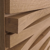 thumbnail of Kommode HWC-M49, Sideboard Schrank Highboard, 3D-Design 3 Schubladen MDF Metall 94x80x45cm ~ natur