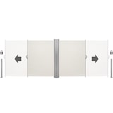 thumbnail of tectake Aluminium Doppel Seitenmarkise ausziehbar mit Aufrollmechanismus  Beige