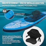 thumbnail of ECD Germany Aufblasbares SUP Board Makani 320×80×15 cm Blau – Komplettset mit Pumpe/Tragetasche/Zubehör, PVC, bis 120 kg