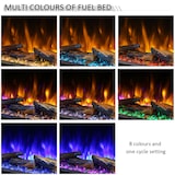 thumbnail of BALDERIA Elektrokamin Amazona 36, Elektrischer Einbaukamin mit LED-Flamme und Heizfunktion, Schwarz