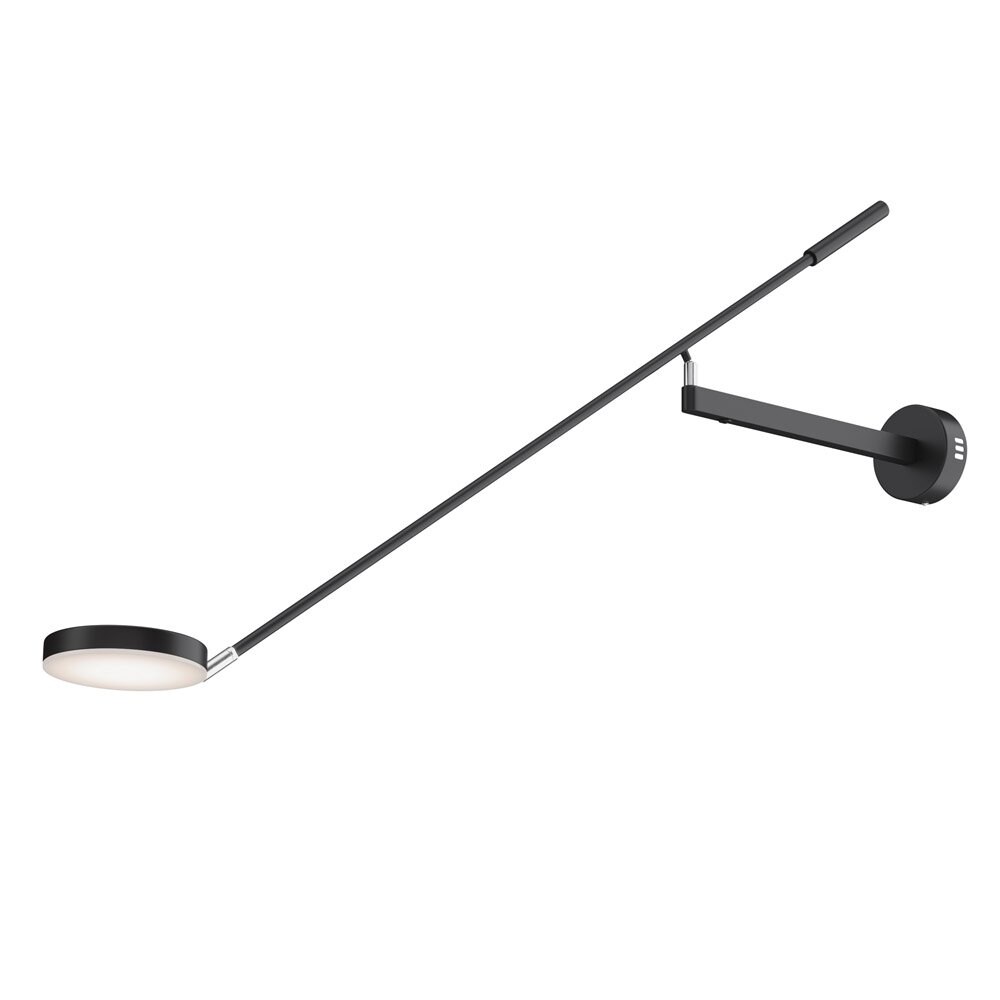 Applique Da Parete Moderno Fad Metallo Nero Metallo 1 Luce Led 6W
