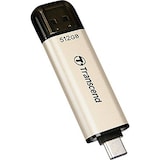 thumbnail of Transcend JetFlash 930C USB-Stick 512 GB Gold TS512GJF930C USB 3.2 Gen 1, USB-C?
