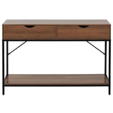 thumbnail of Décoshop26 - Moderner Konsolentisch mit 2 Schubladen und praktischem Stauraum 76 x 109 x 30 cm braunes MDF 04_0009105