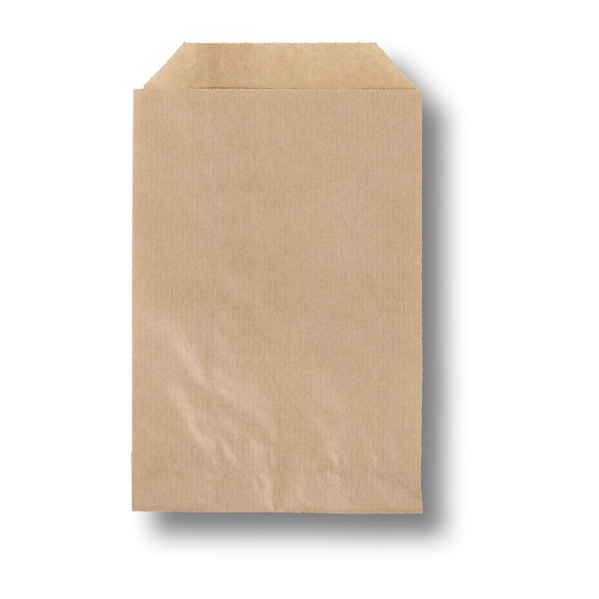 2000x Papierbeutel braun unbedruckt 220 x 320 + 20 mm 40 g/m2 aus 100% Zellulose