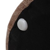 thumbnail of 2er-Set Sitzhocker und Beistelltisch HWC-K48, Kaffeetisch Tisch Hocker, MVG-zertifiziert MDF Metall Kunstleder ~ braun