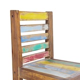 thumbnail of Décoshop26 - Set van 6 eetkamerstoelen gemaakt van massief gerecycled hout meerkleurig DEC025679