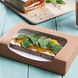 thumbnail of greenbox - Karton-Sichtfenster-Schachteln 20 x 12 x 4 cm, 900 ml, Zellulose-Fenster, außen braun, innen weiß, faltbar, 400 St.