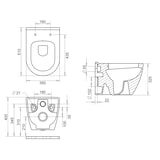 thumbnail of Hänge Dusch WC Taharet Bidet Toilette Vorwandelement Spülkasten Komplettset