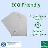 thumbnail of Exacompta - Réf. 2812E - Carton de 10 Intercalaires en PP recyclé gris - 12 onglets imprimés mensuel de janvier à décembre - A4 maxi