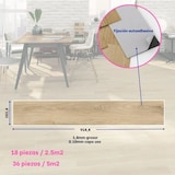 thumbnail of Arquiservi - Piso vinílico autoadesivo Carvalho Dourado Fosco (20M²) - Instalação Fácil, Resistente à Água, Compatível com Piso Radiante