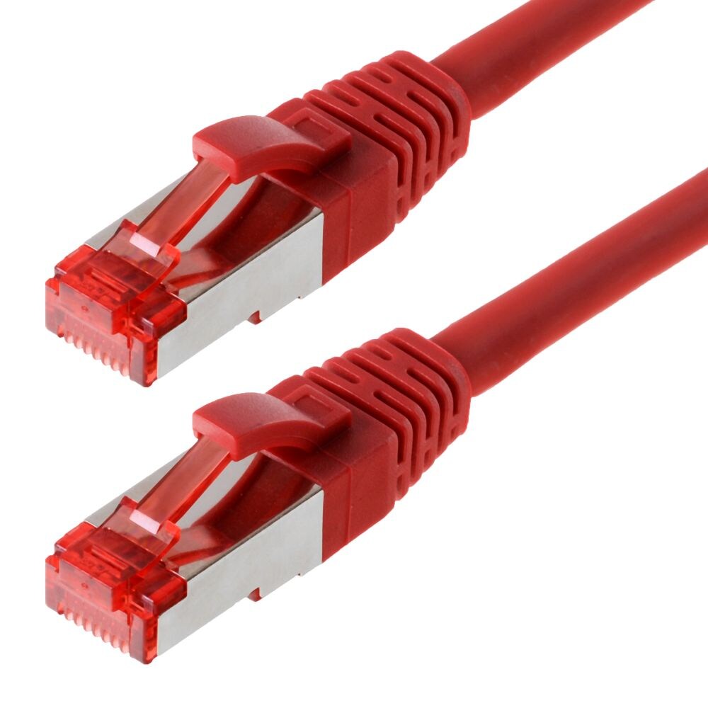 Helos Patchkabel S/FTP Cat 6 rot 1,0m