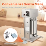 thumbnail of Leevot Insaccatrice Elettrica per Salsicce, 9 Velocità, 10L, Verticale, Acciaio Inossidabile con 4 Tubetti, Casa e Commerciale