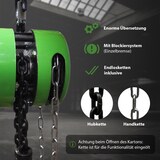 thumbnail of Kettenzug rund 1 t Tragkraft - 3 m Hubhöhe - Einzelbremse HSZ Flaschenzug Hebezug Seilzug