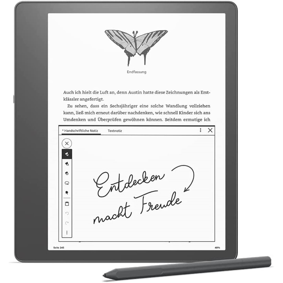 Amazon Kindle Scribe 16GB und Premium-Eingabestift, Kindle zum Lesen, Schreiben, Zeichnen, Führen von Tagebüchern, 25,91 cm (10,2 Zoll) Paperwhite-Bil
