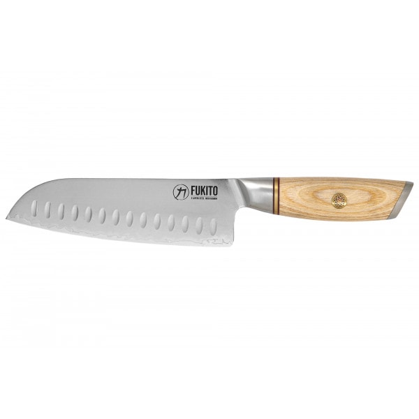Couteau Fukito Pakka San Mai modèle Santoku 18cm