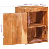 thumbnail of vidaXL Nachttisch 2 pcs Braun 35 x 33 x 48 cm Massivholz Akazie