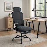 thumbnail of Silla de oficina Leesburg Negro/negro