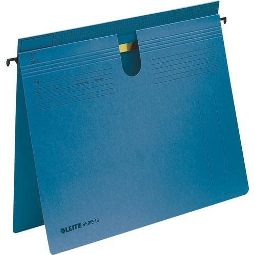 Leitz SERIE 18 Hängehefter 1814 DIN A4 Behördenheftung und Kaufmännische Heftung V-Base 15 mm 250 g/m² Blau 100% Recycelter Manila-Karton