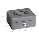 thumbnail of ARREGUI Elegant C9006 Geldkassette aus Stahl | Geldbox | 12,5 cm breit | Abschließbare Kasse mit Einwurfschlitz | Kleine Geldkassette mit Schlüssel