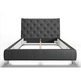 thumbnail of KAWOLA Bett ANNY Polsterbett Leder schwarz 160x200cm