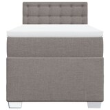 thumbnail of vidaXL Boxspringbett mit Matratze Taupe 90x200 cm Stoff