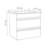 thumbnail of VCM Badmöbel Waschtisch Silora Weiß H. 180 x B. 120 x T. 46 cm