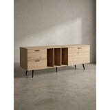 thumbnail of Lowboard Eiche-Dekor 150x55x40 cm Design TV-Kommode Modern, TV-Schrank Hoch, Fernsehtisch Fernsehschrank mit Tür & Schubladen, Fernsehkommode