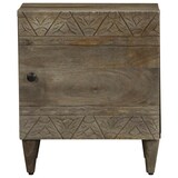 thumbnail of Tables chevet 2 pcs gris clair 40x33x46 cm bois manguier solide - Modèle Affinité Bois