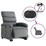 thumbnail of vidaXL Massagesessel mit Aufstehhilfe Elektrisch Grau Kunstleder