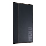 thumbnail of Securit® Portamenù in stile pelle alla moda – (1 inserto doppio, mostra 4x A4) – A4