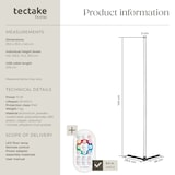 thumbnail of tectake Lámpara de pie LED SPECTRA, 16 millones de colores, 200+ modos de luz  Negro/Blanco