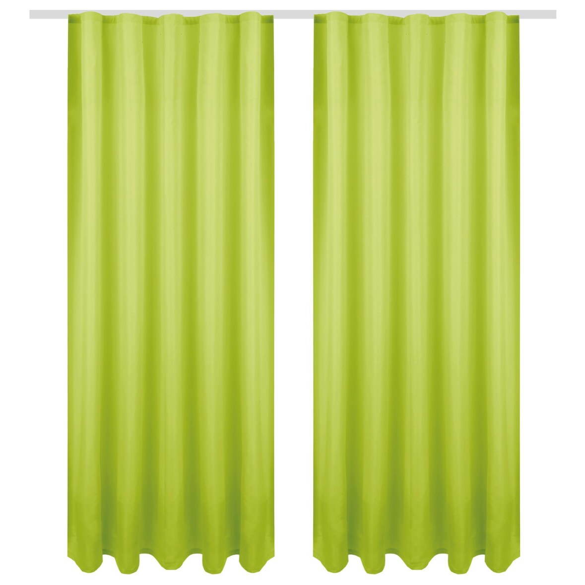 Dekoschal Ellen Universalband Blickdicht 2er Pack - 140x145 cm Grün