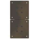 thumbnail of vidaXL Couchtischbeine X-Form 2 Stk. Naturstahl 38x(42-43) cm Stahl