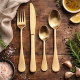 thumbnail of BERGNER - Bestekset 48-delig van roestvrij staal in champagnekleur - Munich