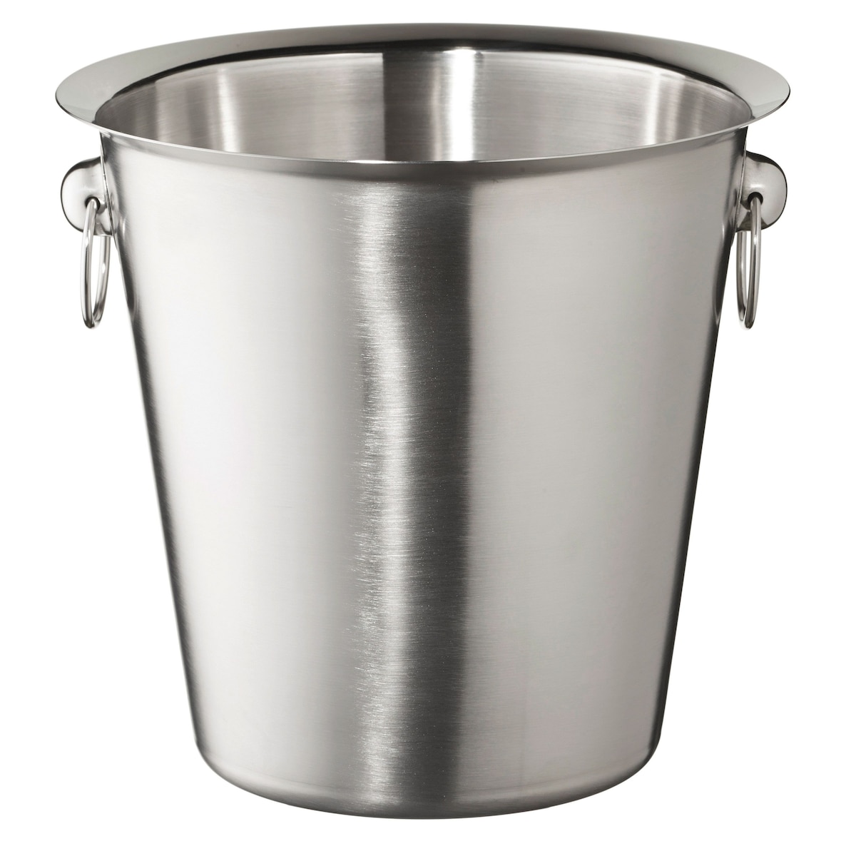 METRO Professional Secchiello per ghiaccio da champagne, acciaio inox 14/1, Ø 23 x 21 cm, 4,6 L, con manici, argento