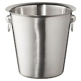 thumbnail of METRO Professional Secchiello per ghiaccio da champagne, acciaio inox 14/1, Ø 23 x 21 cm, 4,6 L, con manici, argento