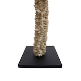 thumbnail of SalesFever Lampadaire bois flotté |Abat-jour lin|Structure bois flotté et tube métallique|Base bois d'hévéa|L30xP30xH150cm|noir–naturel–blanc