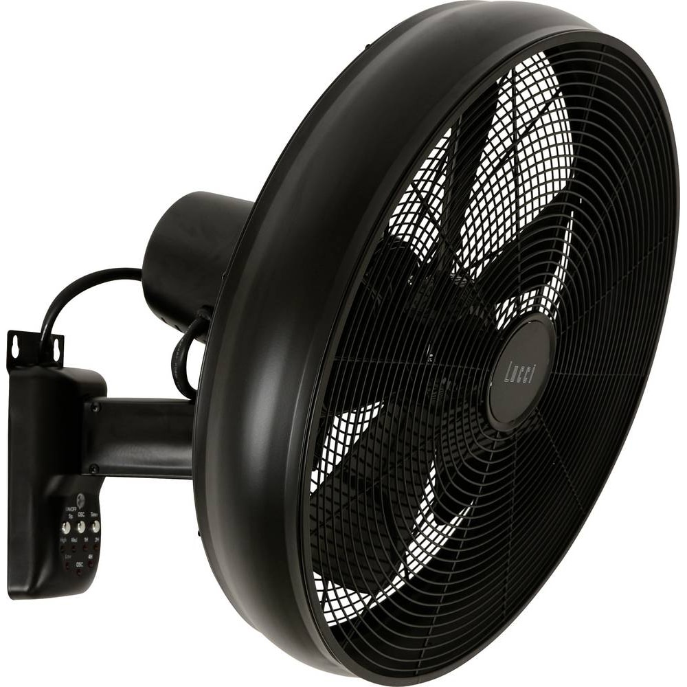 Lucci AIR BK Wandventilator  (Ø) 410 mm  Gehäusefarbe (Details): Schwarz