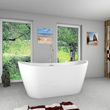 thumbnail of AcquaVapore freistehende Badewanne Wanne Acryl F03 180x89cm mit Armatur AF02