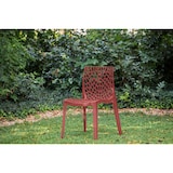 thumbnail of Chaise Saphir en polypropylène de haute qualité, coloris Marsala, empilable. Marque Grandsoleil. Dimensions : 52x51x81 cm.