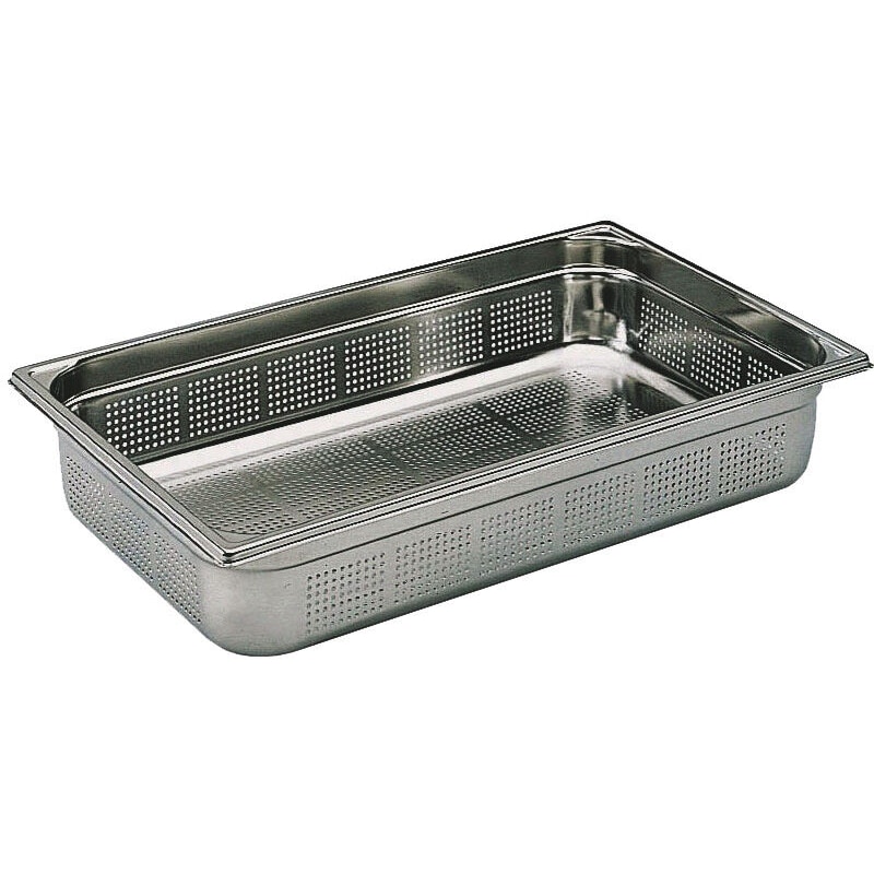 Bourgeat Bac gastro inox GN 1/1 H.15 cm perforé sans anses Bourgeat - 741415
