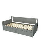 thumbnail of Merax Daybett, Massivholz Tagesbett Schlafsofa 90x200cm mit 2 Schubladen, grau