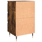 thumbnail of Tables de chevet 2 pcs chêne fumé 40x35x69 cm bois ingénierie – Modèle Ligne Droite