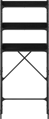 thumbnail of vidaXL Waschmaschinenregal Schwarz 0ak 67 x 25 x 163 cm Holzwerkstoff