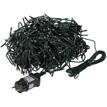 GUIRLANDA FIXA 240 LEDS BRANCO QUENTE 220V 21M IP44