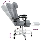 thumbnail of vidaXL Bürostuhl mit Massagefunktion Hellgrau Stoff
