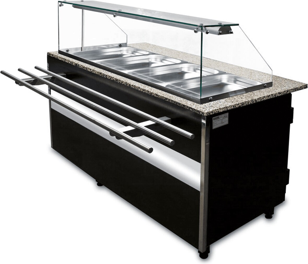 Gastro Kühltheke Kaltetheke Salatbar Kühlvitrine 2x 1/1, 1x 2/4 GN Tiefe 900mm