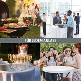 thumbnail of 10x Stehtisch klappbar Ø 80 cm Tischplatte Höhe 110 cm Stahlgestell Partytisch Bistrotisch in Weiß