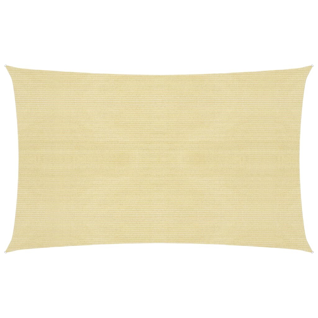 vidaXL Sonnensegel 160 g/m² Beige 3x5 m HDPE