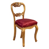 thumbnail of Sedia poltrona stile Luigi XVI in faggio, elegante e resistente, alta qualità